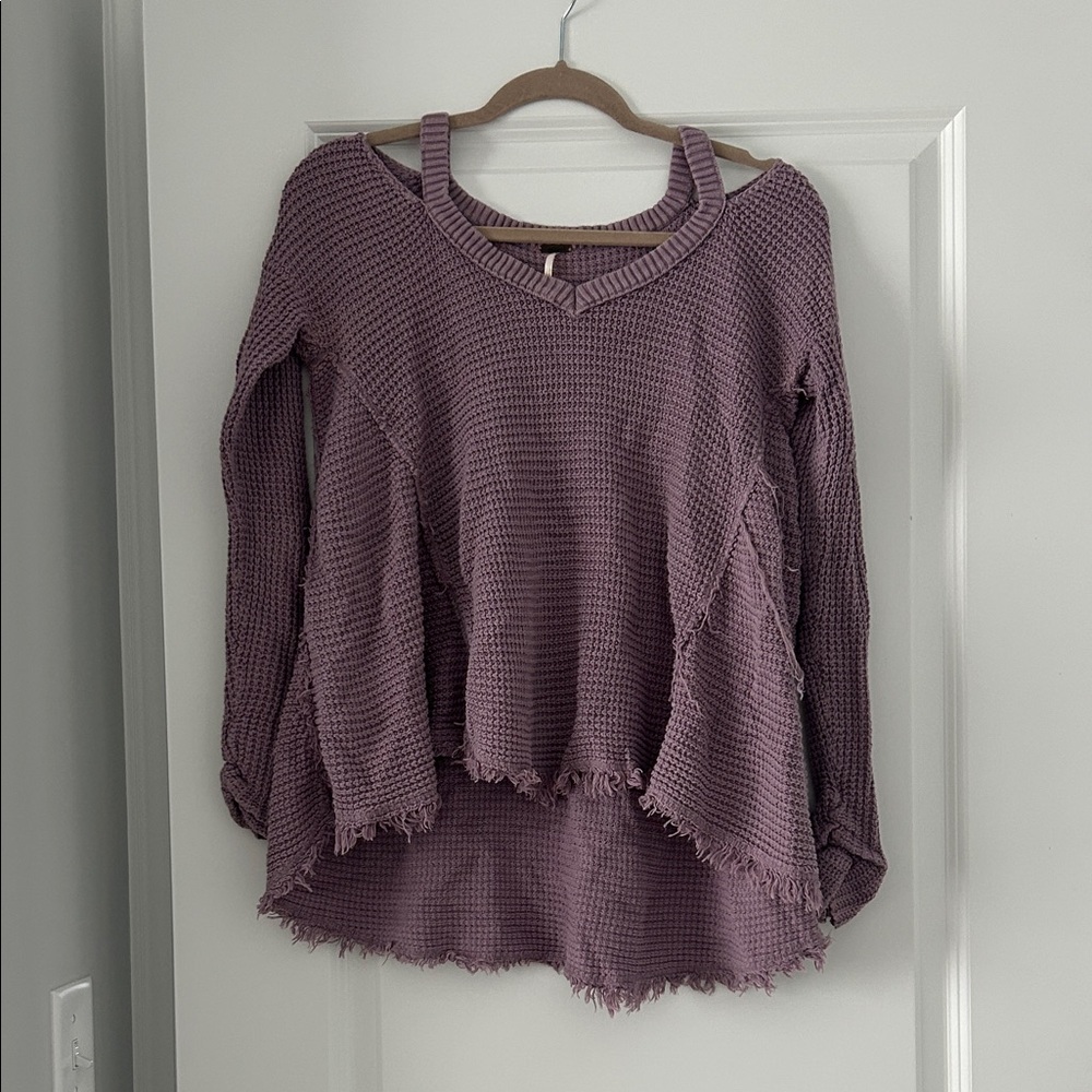 Free People Purple Knit Sweater